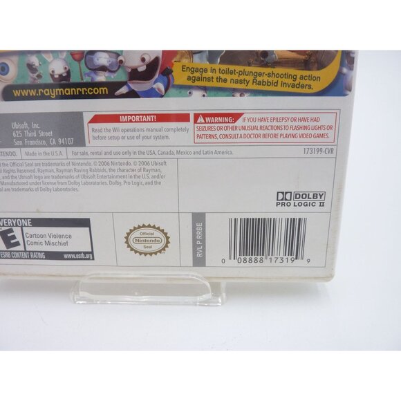 Rayman Raving Rabbids Nintendo Wii No Manual - Picture 3 of 4
